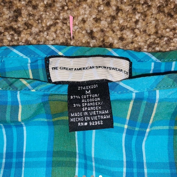 THE GREAT AMERICAN SPORTSWEAR - blue, green. - M - Picture 4 of 4